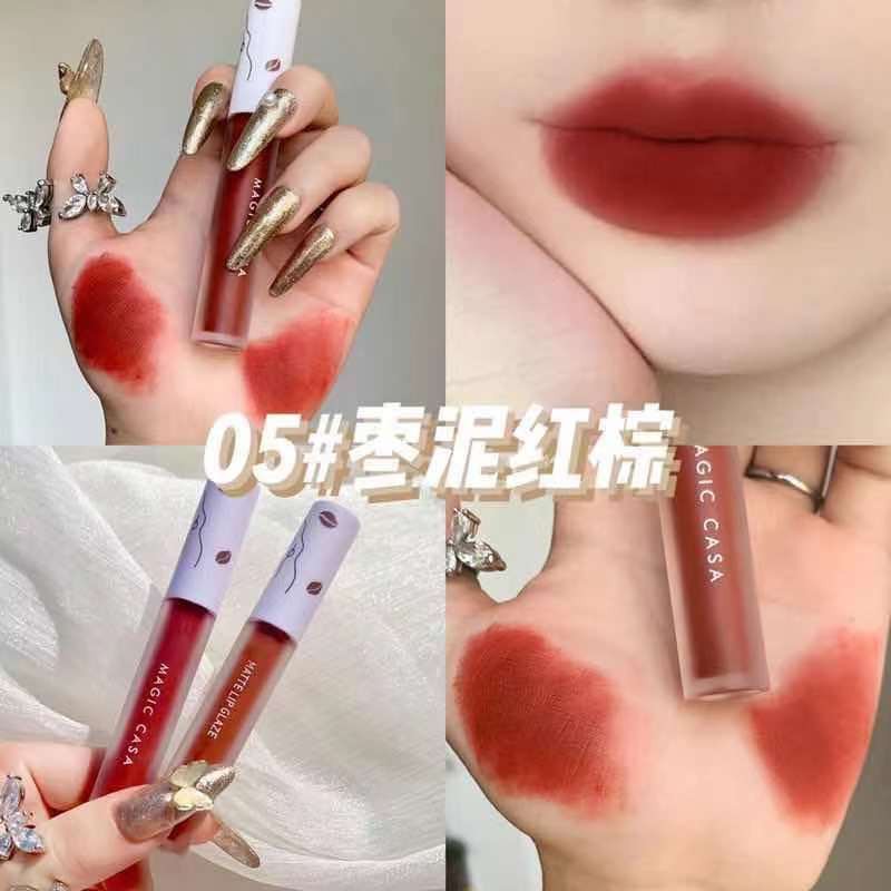 [Hàng mới về] Son kem nhung lì MAGIC CASA mịn mượt chống thấm nước lâu phai màu dành cho nữ | BigBuy360 - bigbuy360.vn