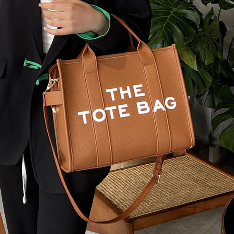 Youyo Túi Xách Da Đeo Vai Có Tay Cầm In Chữ Hợp Thời Trang Cho Nữ