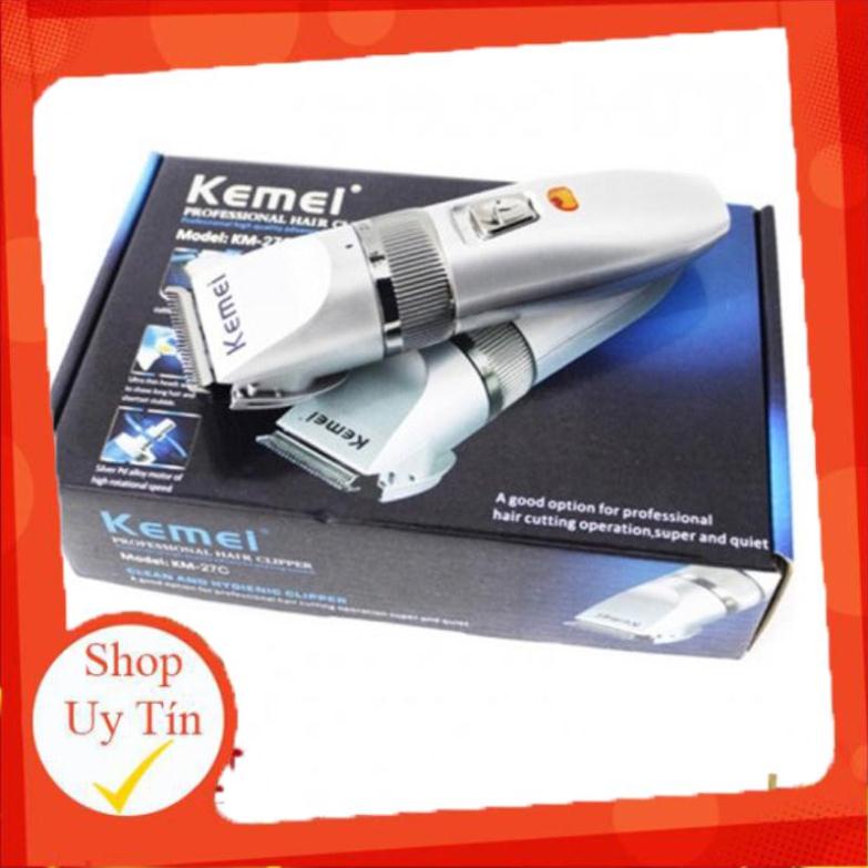 Tông Đơ Cắt Tóc Gia Đình Kemei 27C Khỏe Bền Đẹp Chắc Chắn Dễ Sử Dụng [ Giao Nhanh ]
