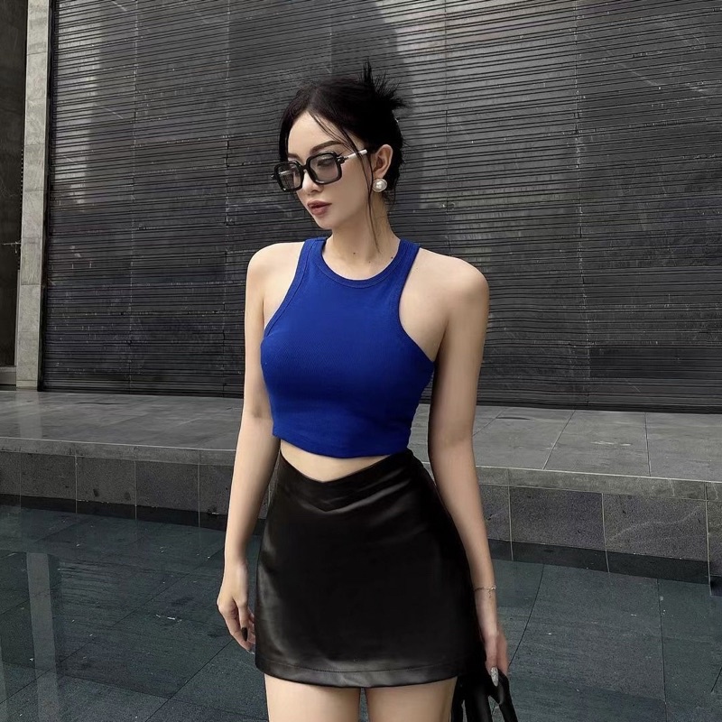 Áo Croptop Ba Lỗ Ngược Sát Nách, Áo Tanktop Nữ Basic Thun Tăm Dày Dặn Co Giãn Siêu Xinh Luviecloset