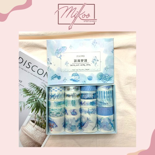 Set 20 cuộn băng dính trang trí washi tape trang trí planners, scrapbook theo chủ đề