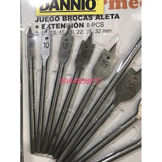 Bộ mũi khoét gỗ đuôi cá Danino