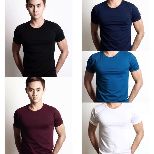Áo thun nam body cổ tròn