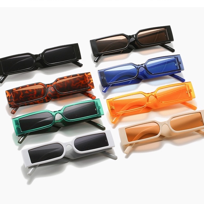 Kính Mát Hình Chữ Nhật Chống Tia UV400 Phong Cách Cổ Điển Mới Cho Nữ