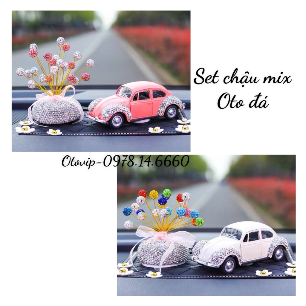 Cây tài lộc trang trí taplo xe , mix set trang trí siêu xinh tạo điểm nhấn cho xế yêu mang lại sự tươi mới và bình an