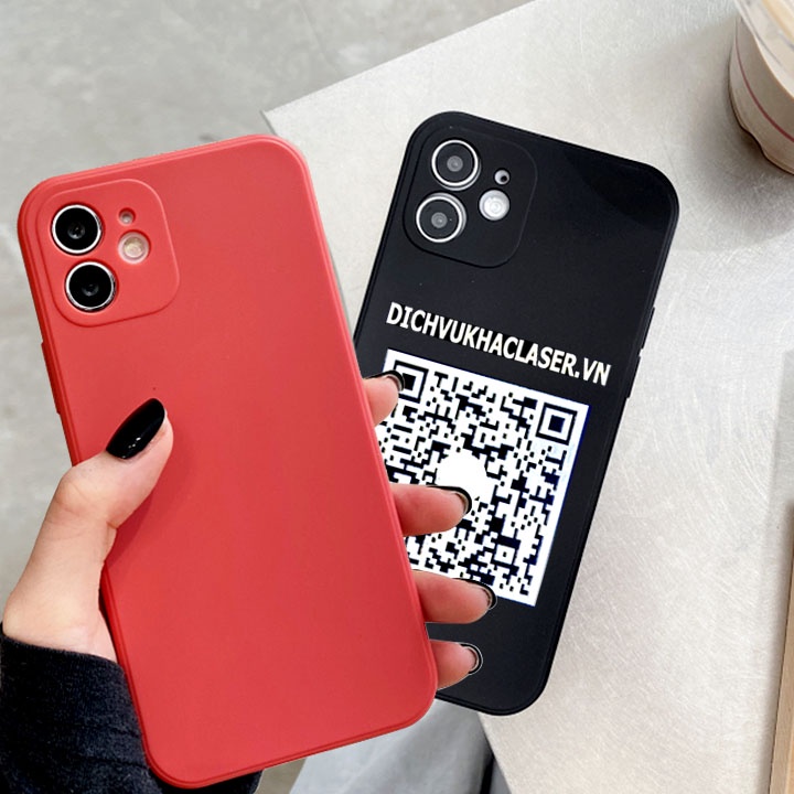 Ốp Lưng Silicon Lót Nhung Iphone 11, 12 Khắc Laser Theo Yêu Cầu