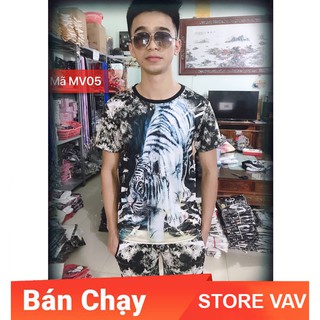 Bộ nam thể thao mùa hè cao cấp in 3d dân chơi - storevav