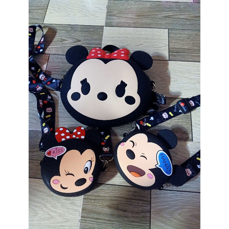 Túi mickey nơ silicon