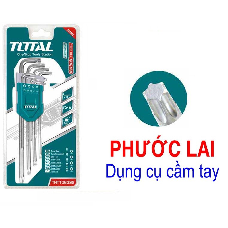 Bộ lục giác bông 9'' chi tiết T10-T50  Total THT106392