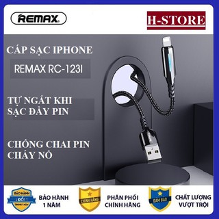 Cáp Sạc Nhanh Tự Ngắt Khi Sạc Đầy Remax Rc-123i Cho Iphone - Hàng Chính Hãng - Bảo Hành 12 Tháng