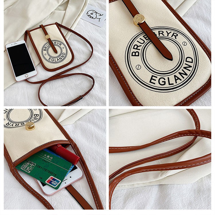 Túi Đeo Chéo Canvas Mini In Chữ 097