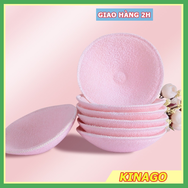 Set 2 Miếng lót thấm sữa bằng vải tiết kiệm, thiết kế 1 mặt chống thấm sữa ra áo, giặt được (loại dày) Mã P32