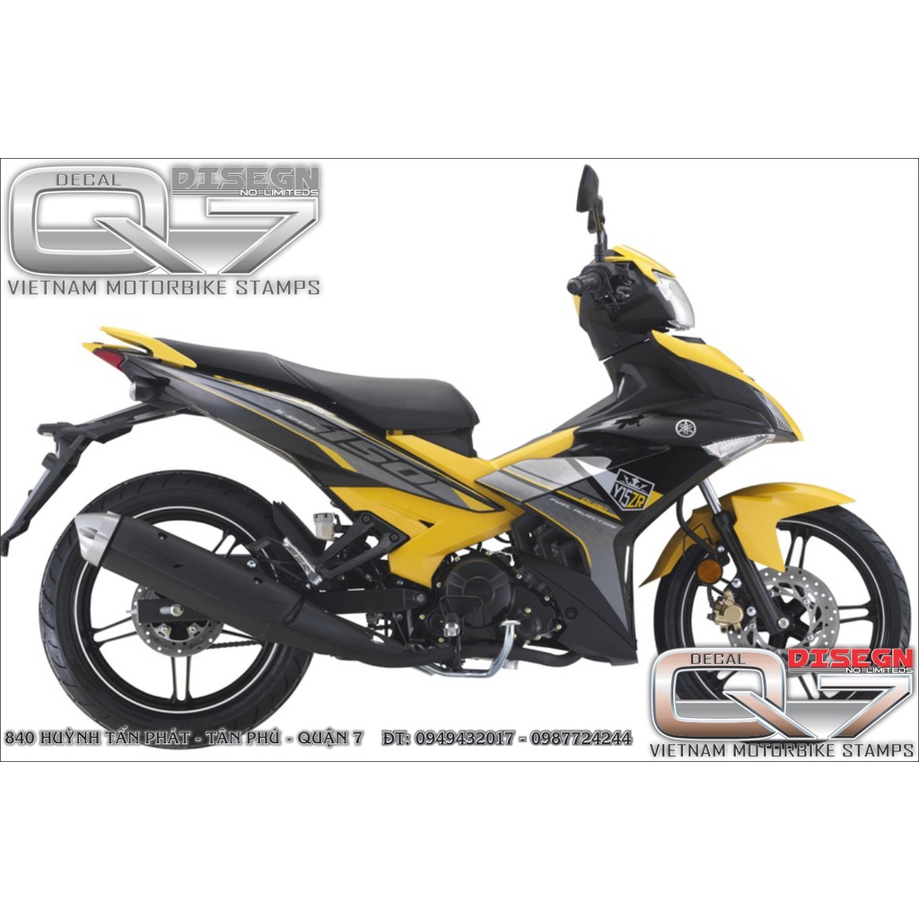 Tem Rời EXCITER 150 Y15ZR VÀNG BẠC