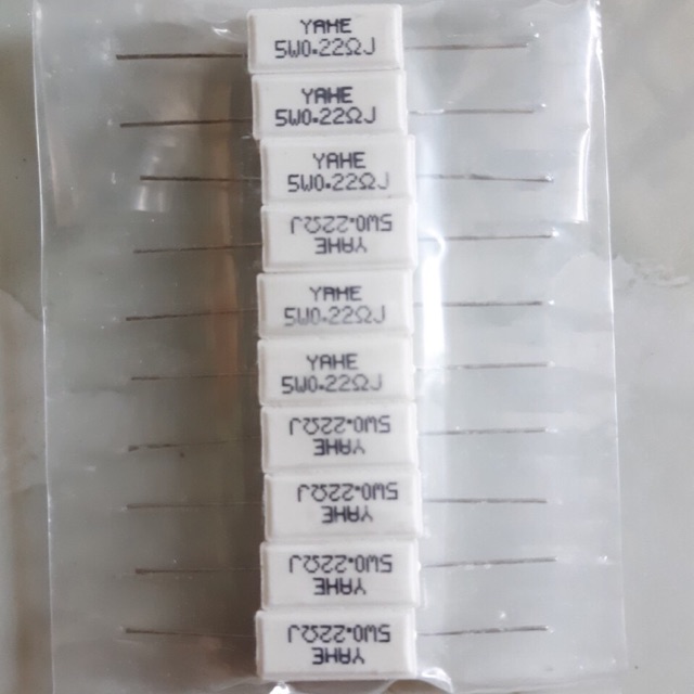 Điện trở sứ 5W 0.22R -(01 con)