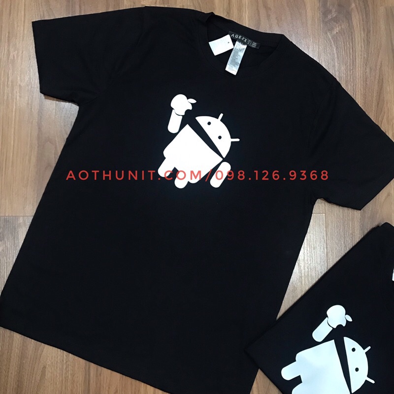Áo Thun Androi - Androi cắn Táo