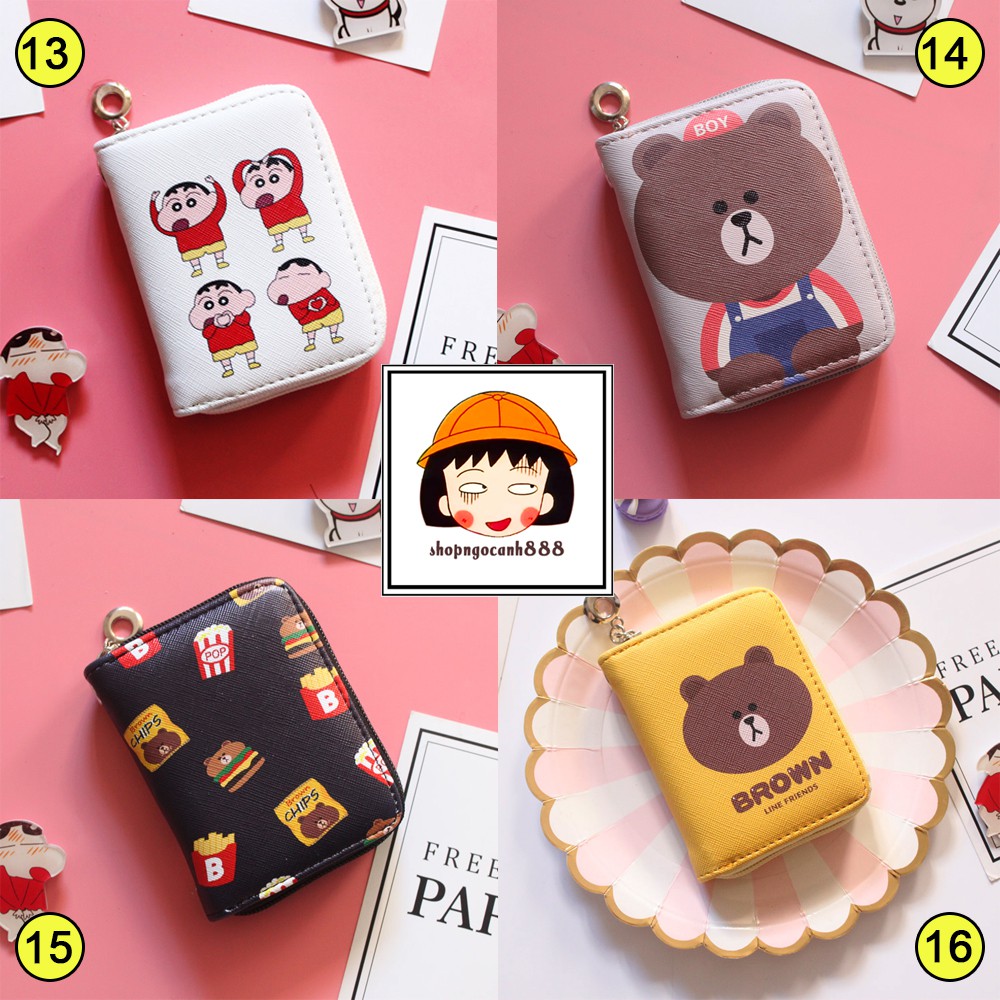 Bóp ví ngắn họa tiết Doraemon hoạt hình cầm tay cho nữ cute dễ thương | BigBuy360 - bigbuy360.vn