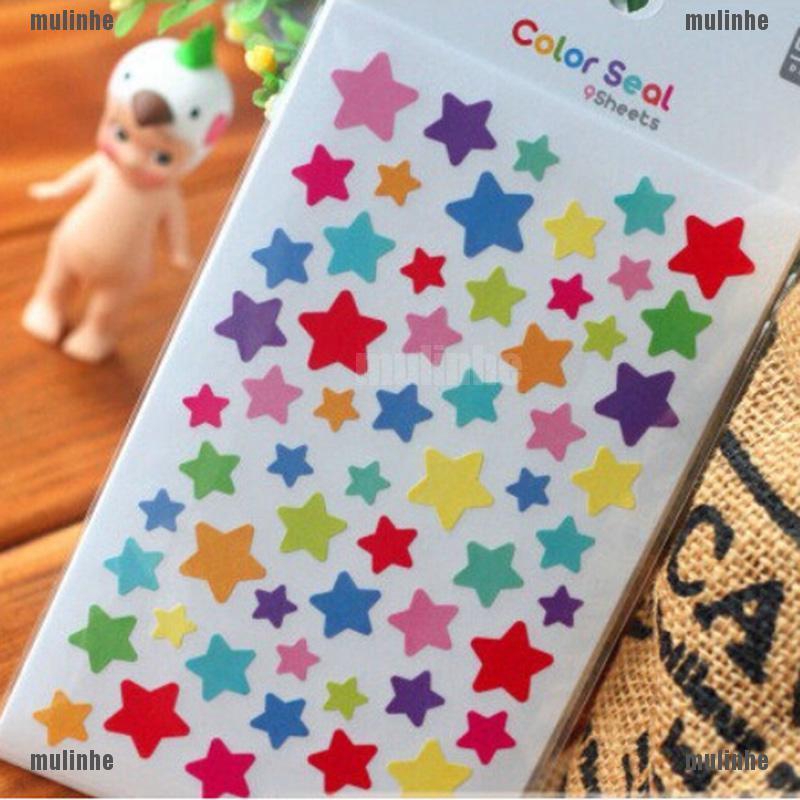 Mul❤ Bộ 6 Sticker Trang Trí Sổ Tay Xinh Xắn