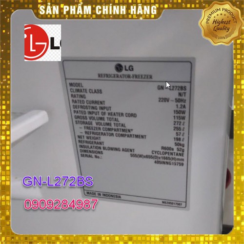 Ron tủ lạnh LG Model GR-M502W