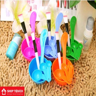 Bộ dụng cụ trộn đắp mặt nạ 4in1