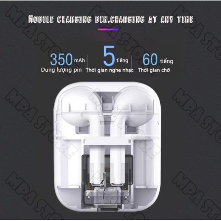 [ xả kho ] C96   Tai Nghe Bluetooth I9S Nhét Tai  - Tai nghe bluetooth I9S âm bass cực hay - Dung lượng pin lớn