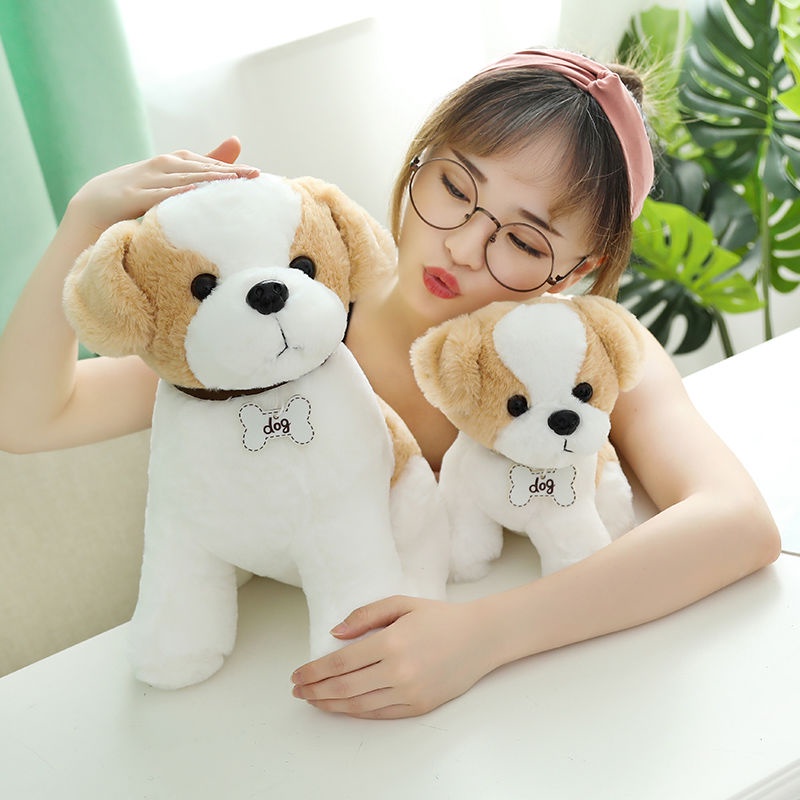 Thú nhồi bông hình chó husky xinh xắn mềm mại