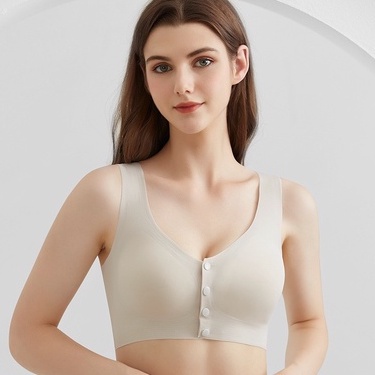 Áo Ngực Không Đường May Mỏng Có Khóa Trước Chống Chảy Xệ Size M-5XL Thoải Mái Cho Mẹ Bỉm Sữa 40-107.5Kg