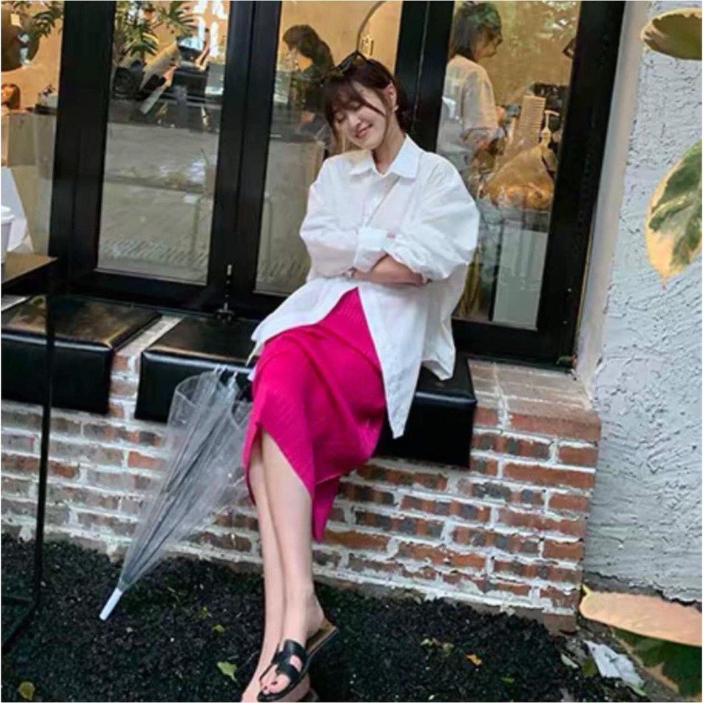 [Mã FAGREEN55 giảm 10% tối đa 30K đơn 99K] (Sỉ Tận Gốc) Chân Váy Dài Xếp Ly Sắc Màu Hai Lớp | BigBuy360 - bigbuy360.vn