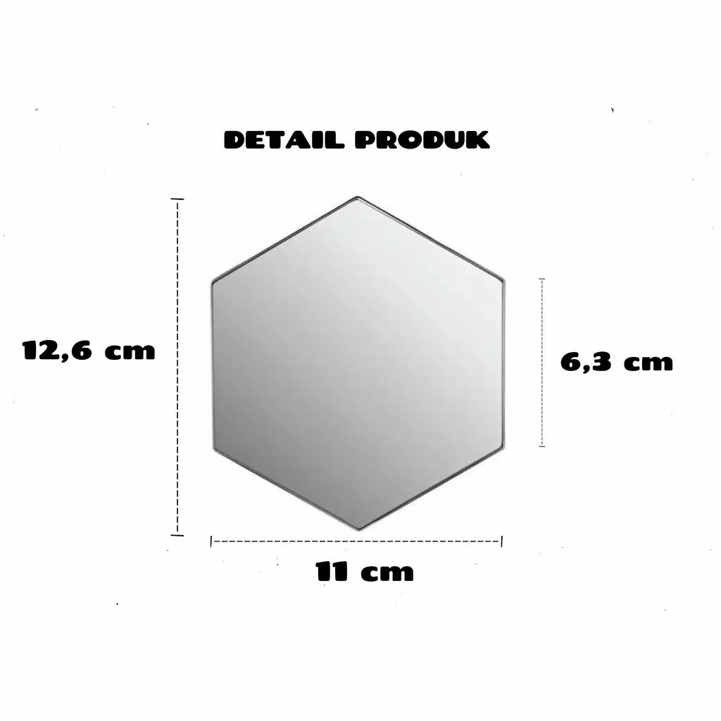 Miếng Dán Tường / Cửa Kính Hình Lục Giác Màu Vàng / Bạc 3d Tráng Gương Trang Trí Phòng Khách / Phòng Tắm