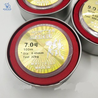 [Cước câu cá hộp sắt, cước hộp sắt tàng hình Maiteli dài 100m buộc link buộc thẻo