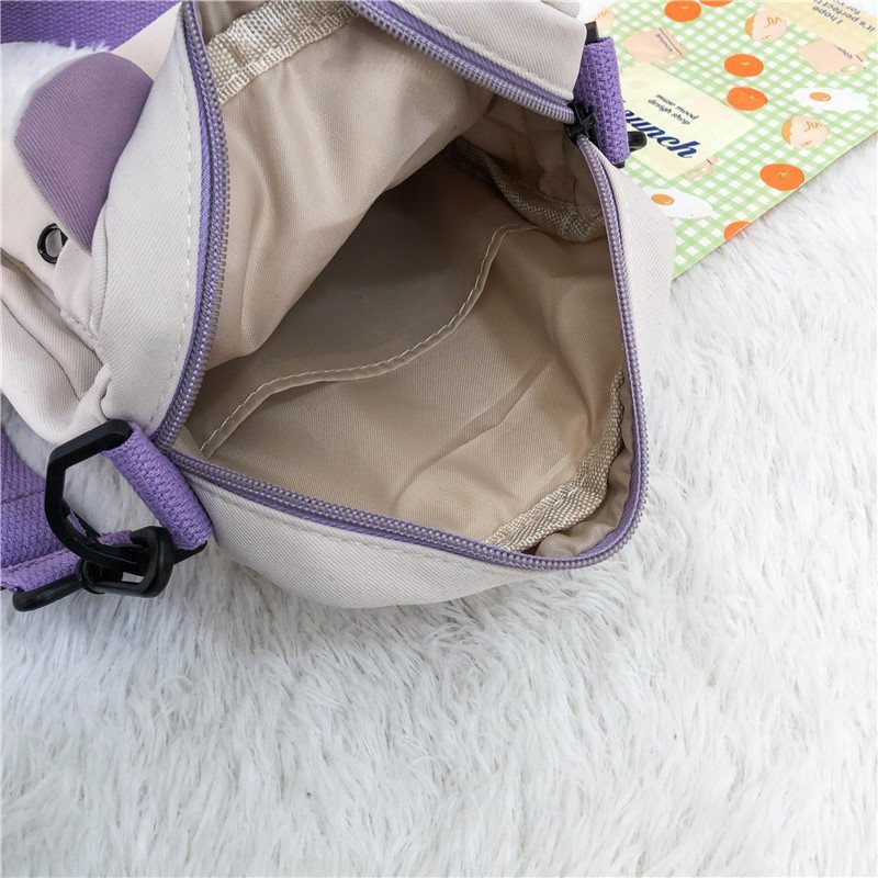 Ins Casual Shoulder Bag Rabbit Canvas Bag Messenger Bag Student School Bag