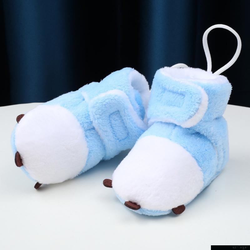 Giày bốt lót lông dễ thương cho bé từ 0-18 tháng tuổi