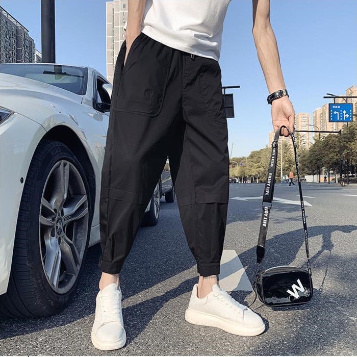 Quần ống rộng Phong Cách Hàn Quốc Năng Động Dành Cho Nam