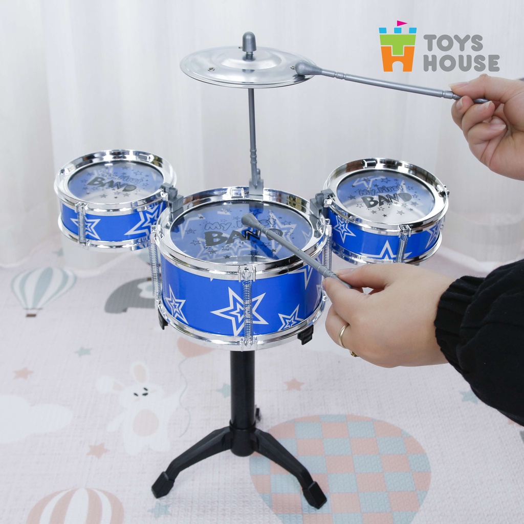 Bộ Trống đồ chơi cho bé Jazz Drum Toys house - Đồ chơi âm nhạc