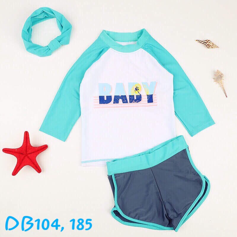 Bộ đồ bơi bé gái 2 màu, loại 1, xịn, đẹp, chất vải đanh không xù, không nhão, form đẹp | BigBuy360 - bigbuy360.vn