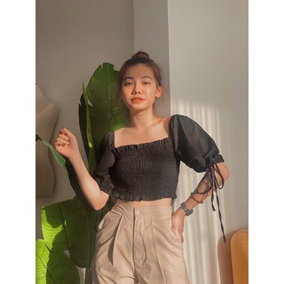 Áo bẹt vai thân chun