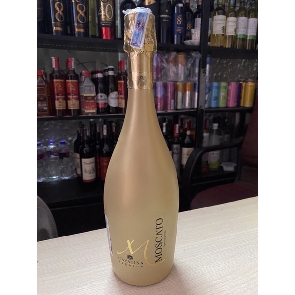 Vang Nổ Sparkling MOSCATO 8.5 750ml- Nước Trắng-Tặng kèm Hộp Và Túi Xách Giấy