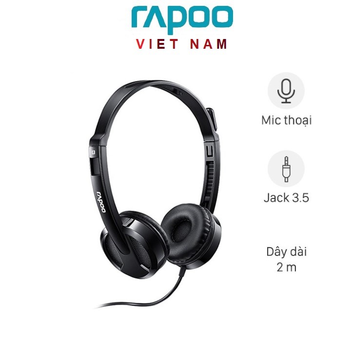 Tai nghe Rapoo H100 có míc nhỏ gọn