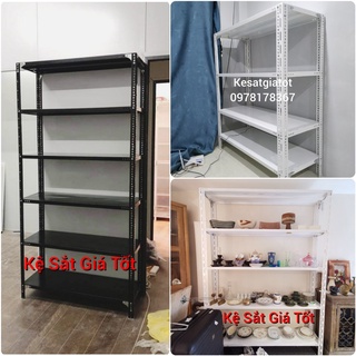 [GIÁ SỐC] Kệ sắt V lỗ Đa năng Nhiều Màu - Màu Trắng, Màu Đen ( D1m x R30cm)