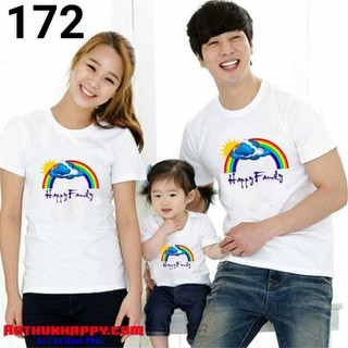 Áo gia đình Happy family cầu vồng MI 172