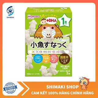Bánh ăn dặm Wakodo cho bé vị snack cá, hàng Nhật Bản (dành cho bé từ 1 tuổi trở lên)