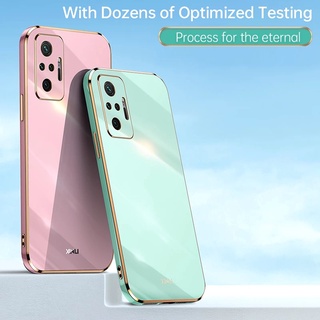 Ốp Điện Thoại Silicon Dẻo Mạ Viền Sang Trọng Cho Xiaomi Redmi Note 10 Pro 4g 5g 10S 10T