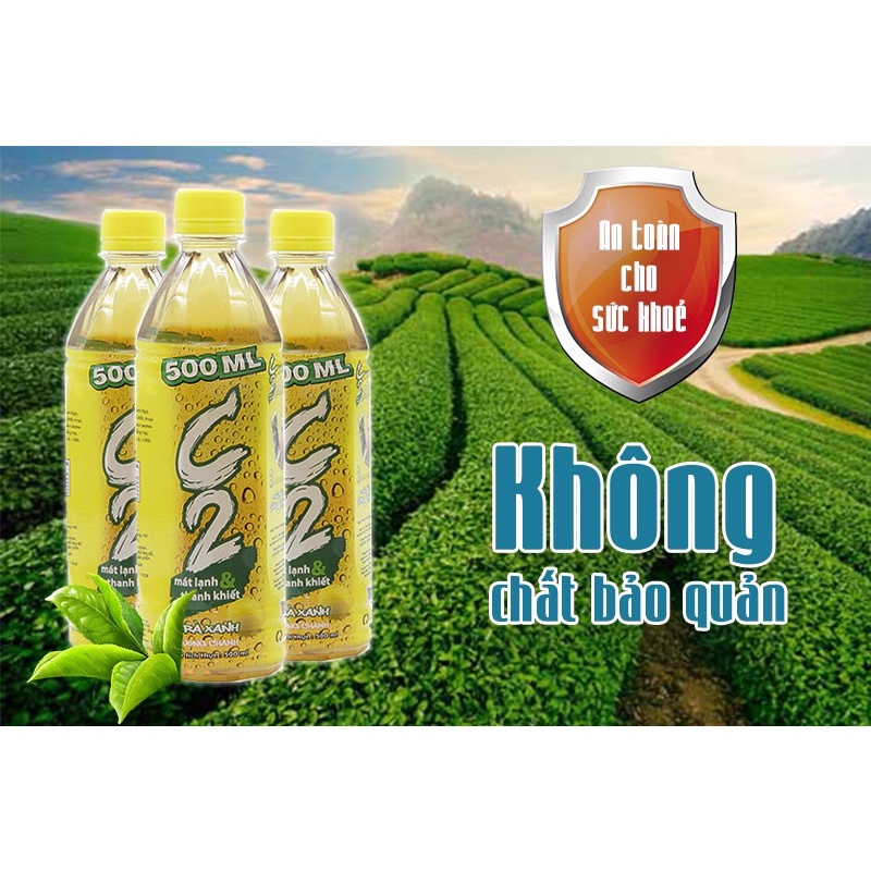 Trà Xanh C2 nhiều hương 455ml