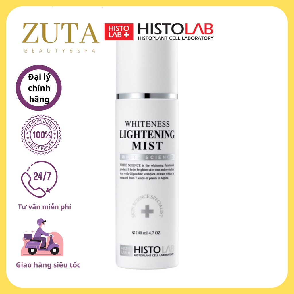 NƯỚC HOA HỒNG DƯỠNG TRẮNG DA - WHITENESS LIGHTENING MIST HISTOLAB