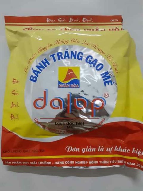 Bánh tráng gạo mè nướng sẵn Dalap
