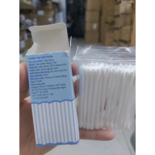 TĂM BÔNG NGOÁY TAI TÚI 40 QUE - HÀNG TẶNG