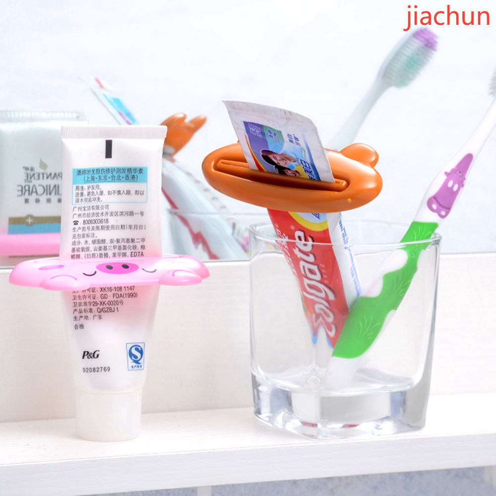 【Jiachun】 Phòng tắm Trang chủ Tube Squeezer Cartoon Kem đánh răng Máy cán cán 1 cái Ocar