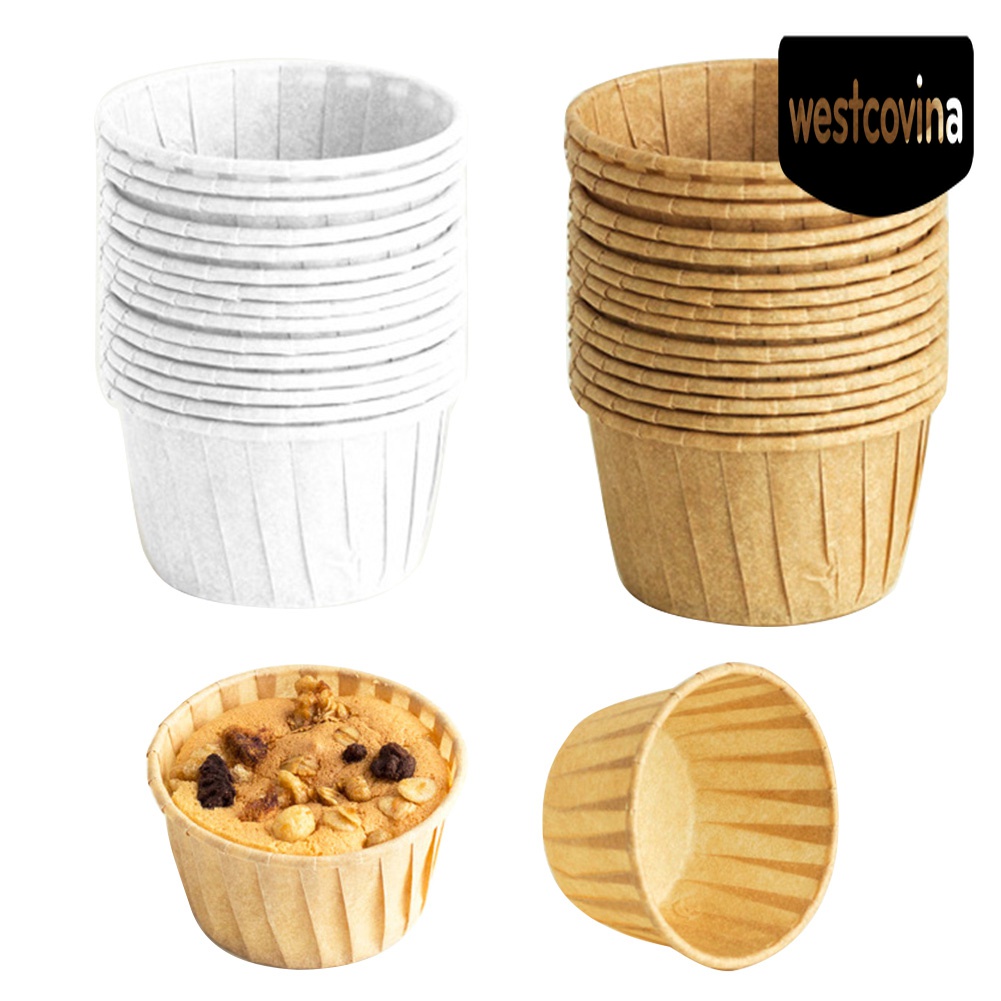 [Hot]☀ Set 50 CốC GiấY ĐựNg BáNh Cupcake Giá Đỡ