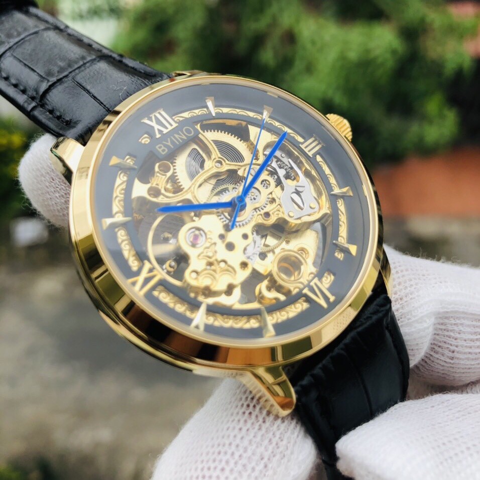 [ Hàng Xịn ] ĐỒNG HỒ BiYINO  CƠ DÂY DA CAO CẤP CHÍNH HÃNG (TẶNG KÈM HỘP) [ Đồng Hồ Nam Cao Cấp] | BigBuy360 - bigbuy360.vn