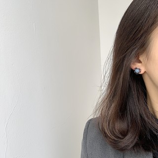 Hoa Tai Đính Đá Trái Tim Thời Trang