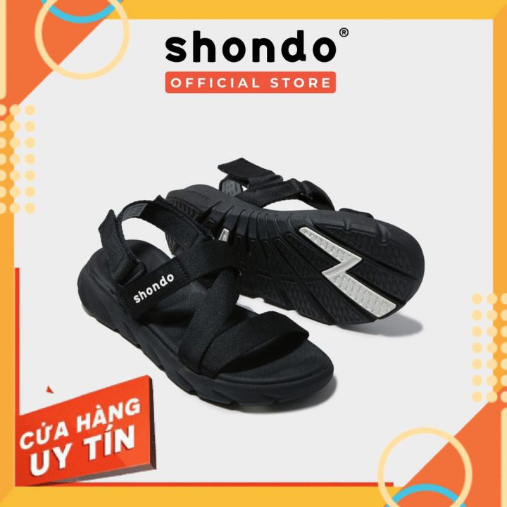 Giày sandal nam nữ SHONDO F6 Sport Đen - Đi Học, đi chơi HÀNG CHÍNH thumbnail